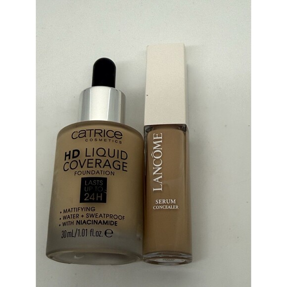 Lancome Other - Lancome Teint Idole Ultra Wear Glow Concealer 305N, Catrice HD Foundation Read